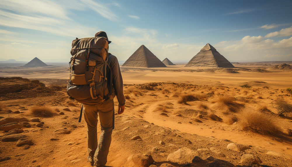 À la découverte des pyramides d'Égypte.